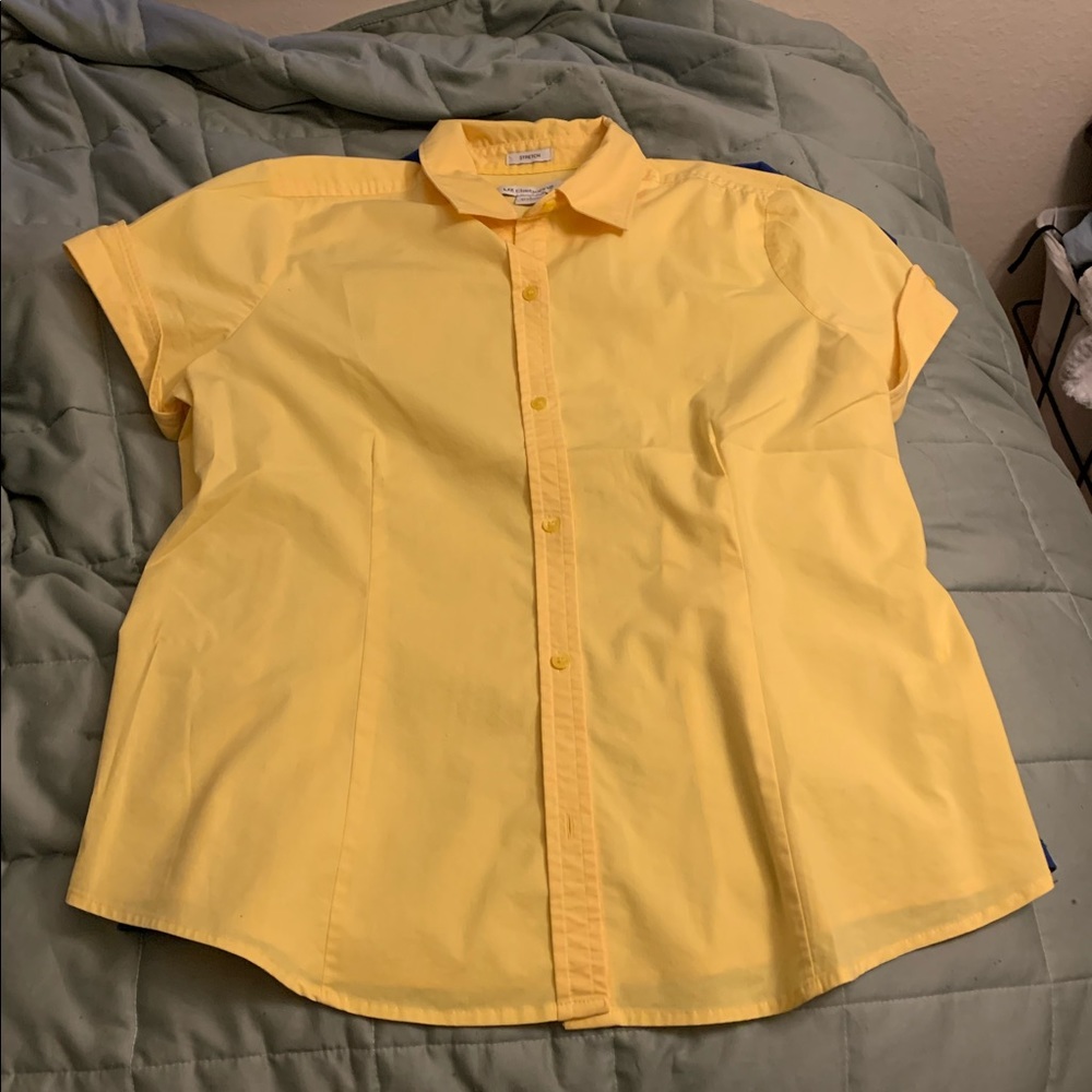 Yellow Button-up : L